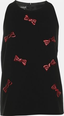 Moschino Boutique Moschino Black Crepe Top