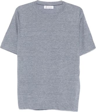 Brunello Cucinelli Trui met korte mouwen - Blauw