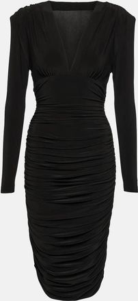 Norma Kamali Ruched jersey midi dress