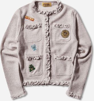 Hysteric Glamour Women s Flower Power Patch Jacket Purple