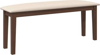 vidaXL Vidaxl - Banco 110 cm madera maciza marrón caucho