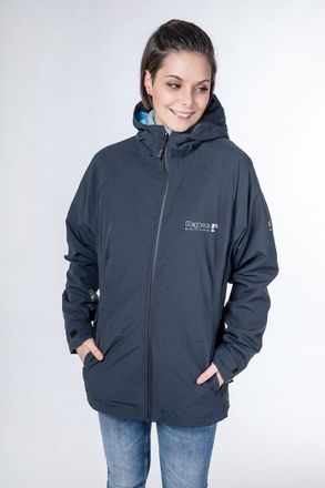 Deproc Winterjacke DEPROC ACTIVE Whistler Women 3in1, Damen, Gr. 36/38 (M), blau, 96% Polyester; 4% Elasthan, mit verstellbarem Klettverschluss, Jacken Winte