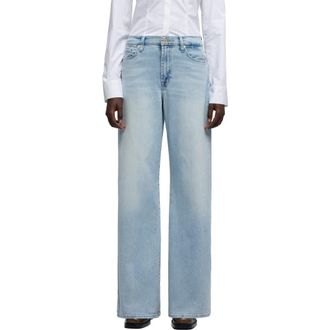 7 For All Mankind Lotta Tailorless Wide Leg Jeans in Frozen at Nordstrom, Size 26