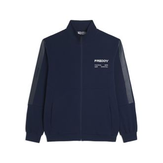 Freddy Felpa full-zip e cappuccio con dettagli tono su tono