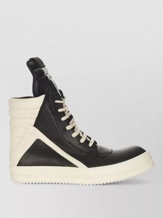 Rick Owens geometric high top sneakers contrast sole