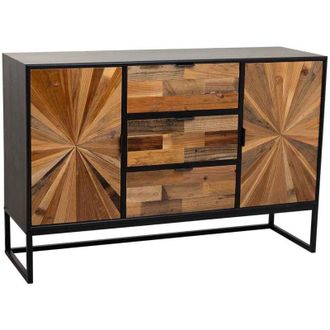 Wanderlust Deco Aparador De Madera Marr&oacute;n 120x38x78cm