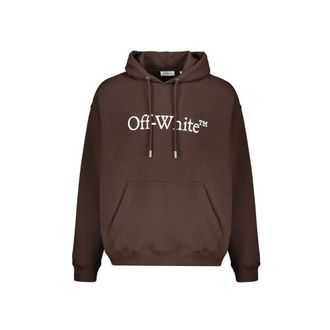 Off-white Brown Cotton Mens Sweatshirt