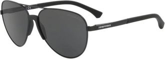 Emporio Armani Pilotenzonnebril - Heren - Zonnebrillen - Zwart - 61 MM - Accessoires