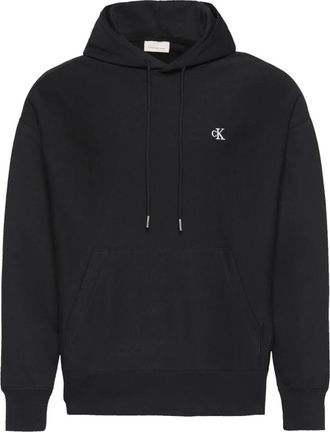 Calvin Klein Jeans Minimalistisch Logo Hoodie Premium Terry - Heren - Hoodies - Zwart - XL - Katoen - Hoodies & sweatvesten