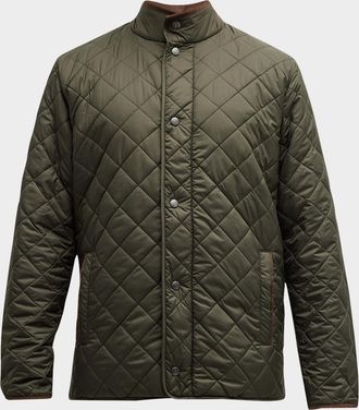 Peter Millar Men & apos;s Suffolk Quilted Travel Coat