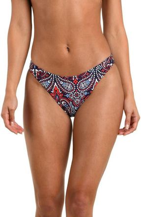 Sunshine 79 Americana Paisley French Cut Bikini Bottoms in Blue Multi at Nordstrom, Size 12
