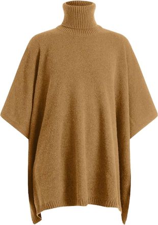 Linnea Lund Poncho a collo alto Angela - Marrone