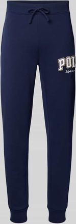 Polo Ralph Lauren Slim Fit Sweatpants mit Label-Stitching in Marine, Größe XXL