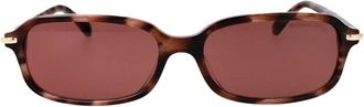 Michael Kors Agra Zonnebril - Dames - Zonnebrillen - Roze - 56 MM - Accessoires