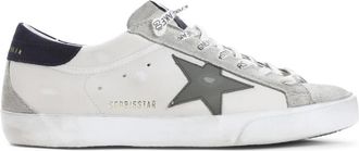 Golden Goose White Color Block Sneakers