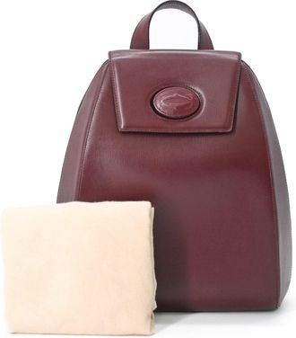 Cartier Bordeaux Leather Backpack (Pre-Owned)