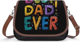 Generic BEST Dad EVER Crossbody Bags for Women Shoulder Messenger Bag Purse Handbags