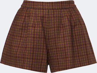 Blaz&eacute; Milano Blaz&eacute; Milano Shorts Tinker de lana virgen a cuadros