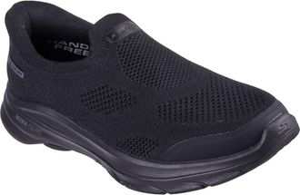 Skechers Womens Go Walk 8 Nova Sneaker, Black Textile/Black Trim, 5.5 UK
