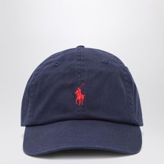 Polo Ralph Lauren Blue Navy Baseball Cap With Logo