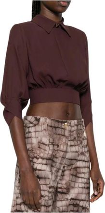 Elisabetta Franchi Donna, Camicette, Marrone, L, new