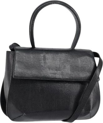 Ferragamo Pre-owned Handbags, female, Black, Size: ONE SIZE Pre-owned Leather Handbag