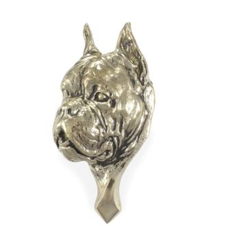 OEM Boxer, Boxer - Un Llamador De Puerta En Forma De Cabeza De Perro, Un Llamador De Lat&oacute;n, Una Decoraci&oacute;n De Puerta Retro De Art-dog
