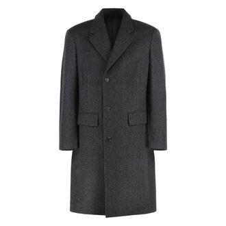 Prada Hombre, Abrigos, Gris, Talla: L