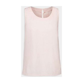 120% Lino Pink Linen Sleeveless Top - female - 120% Lino - Sleeveless Tops - Pink - 3XL - Tops