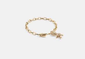 Coach Pav?? Rexy Signature Chain Bracelet