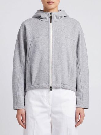 Brunello Cucinelli Cotton and Cashmere Zip-Up Hoodie