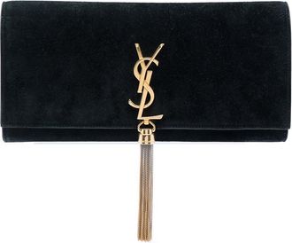 Saint Laurent Pre-owned Saint Laurent Suede Monogram Kate Tassel Clutch Ladies TRSSF5MVLM60K4AR