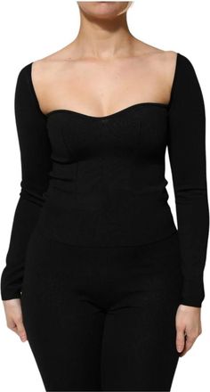 Dolce & Gabbana Mujer, Camisetas, Negro, Talla: S