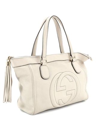 Gucci Soho Zip Leather Small tote bag - Toni neutri