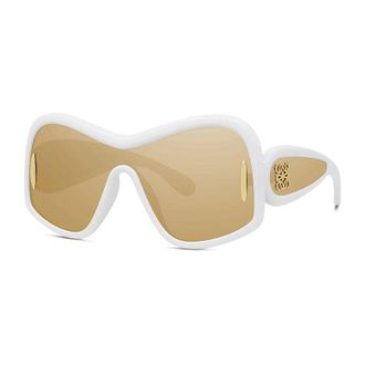 Loewe LW40131I25G Shield Full Rim Sunglasses - White