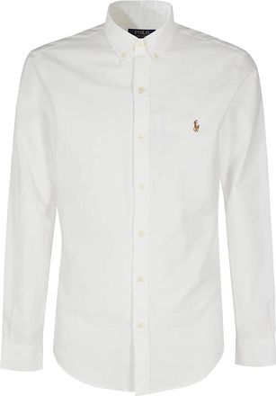Polo Ralph Lauren Slim Oxford Overhemd - Heren - Casual Overhemden - Wit - 2XL - Overhemden