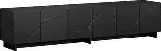 vidaXL Soporte De Tv 179,5 X 34,5 X 40 Cm Negro Madera De Ingenier&iacute;a Vidaxl
