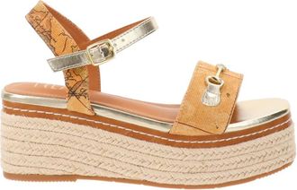 Alviero Martini 1A Classe Sandalen - Dames - Sleehakken - Beige - 38 EU - Leer - Schoenen