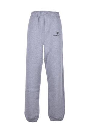 Chiara Ferragni Womens Eye Logo Sweatpants - Grey Cotton - Size Large