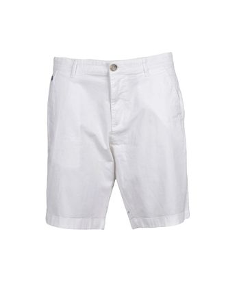 La Martina White Cotton Bermuda Shorts