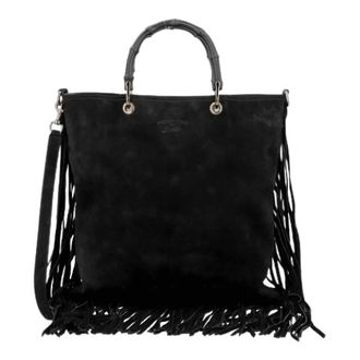 Gucci Pre-owned Tote Bags, female, Black, Size: ONE SIZE Pre-owned Bamboo Shoulder Bag
