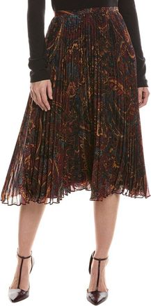 L'agence LAgence Fernanda Pleated Midi Skirt