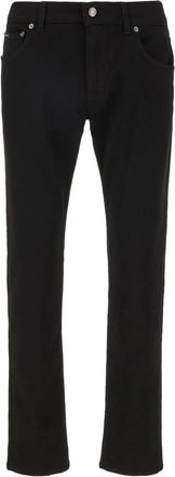 Dolce & Gabbana Jeans - Heren - Regular Fit Jeans - Zwart - S - Katoen - Jeans