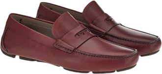Ferragamo Mens Red Loafers, US Size 7.5