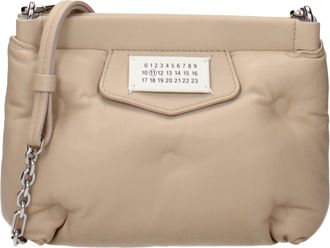 Maison Margiela Damens Umh&auml;ngetaschen aus beigem Leder