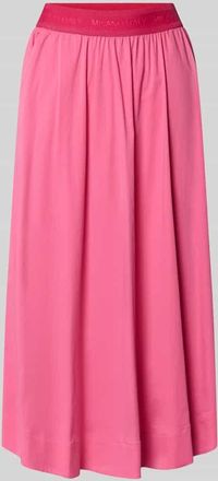 Milano Milano Italy Midirock mit elastischem Bund Modell SNOS in Pink, Gr&ouml;&szlig;e 34