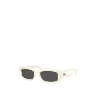 Ray-Ban Kiliane Puffer Zonnebril - unisex - Zonnebrillen - Wit - 55 MM - Nylon - Accessoires