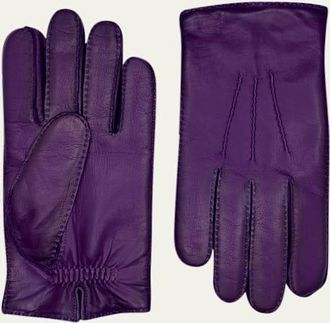 Agnelle Mens Patina Leather Gloves