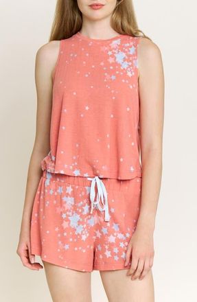 Honeydew Intimates Star Seeker Short Pajamas in Coral Blush Stars at Nordstrom, Size X-Small