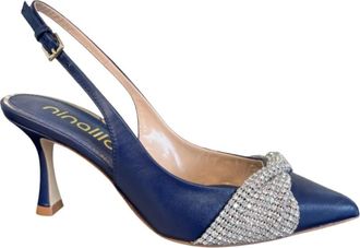 Ninalilou Decollet&egrave; Pump - - Shoes - Donna - Blu - 35 EU